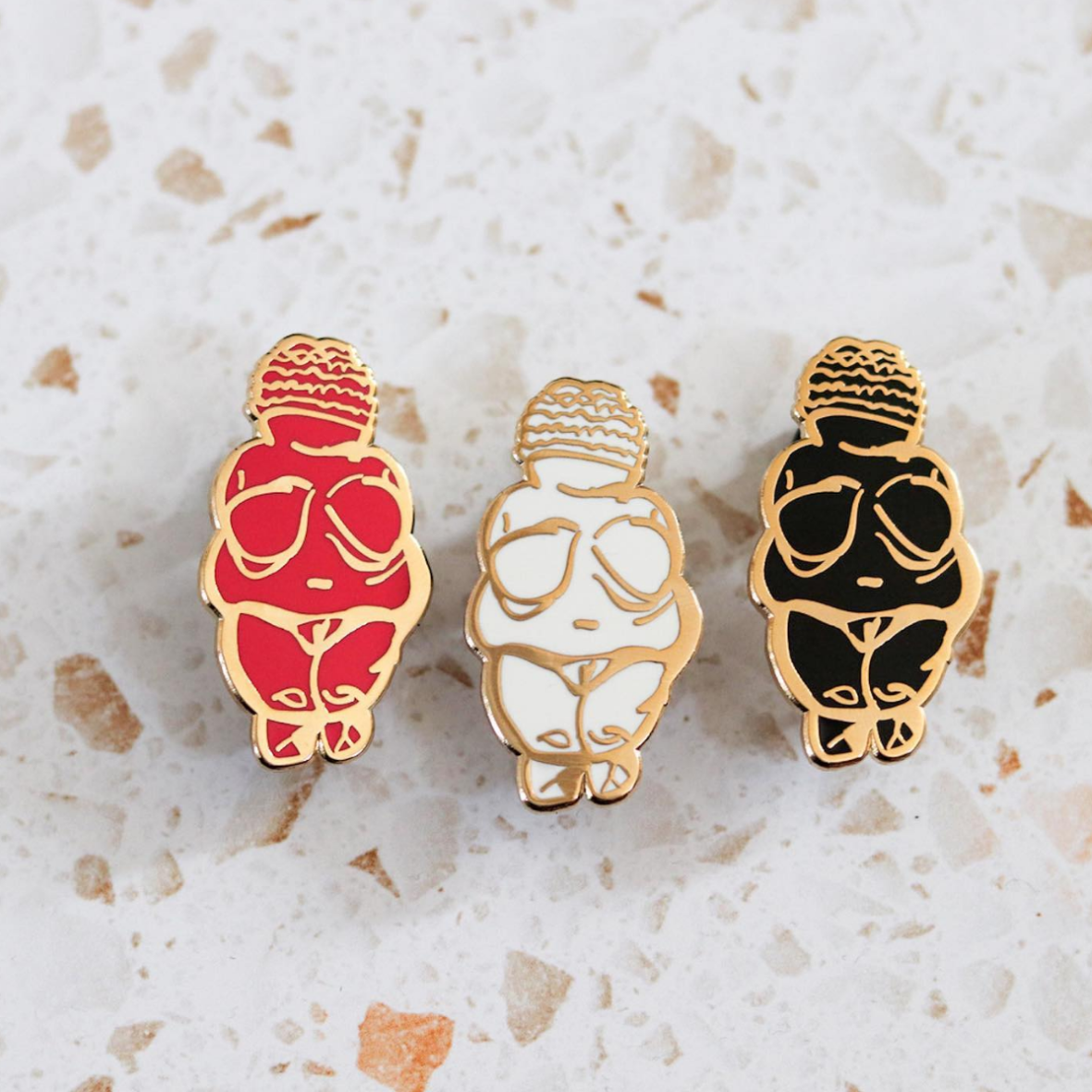 Milk & Moon - Woman of Willendorf Enamel Pin Badge