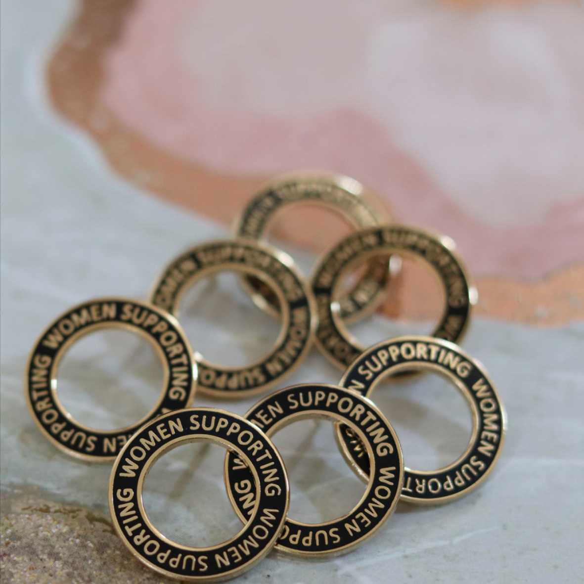 Milk & Moon - Women Supporting Women Enamel Pin Badge